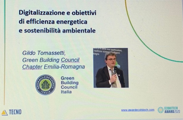 Brillante l’intervento di Gildo Tomassetti all’EcoHitech Award di oggi 4 novembre 2020