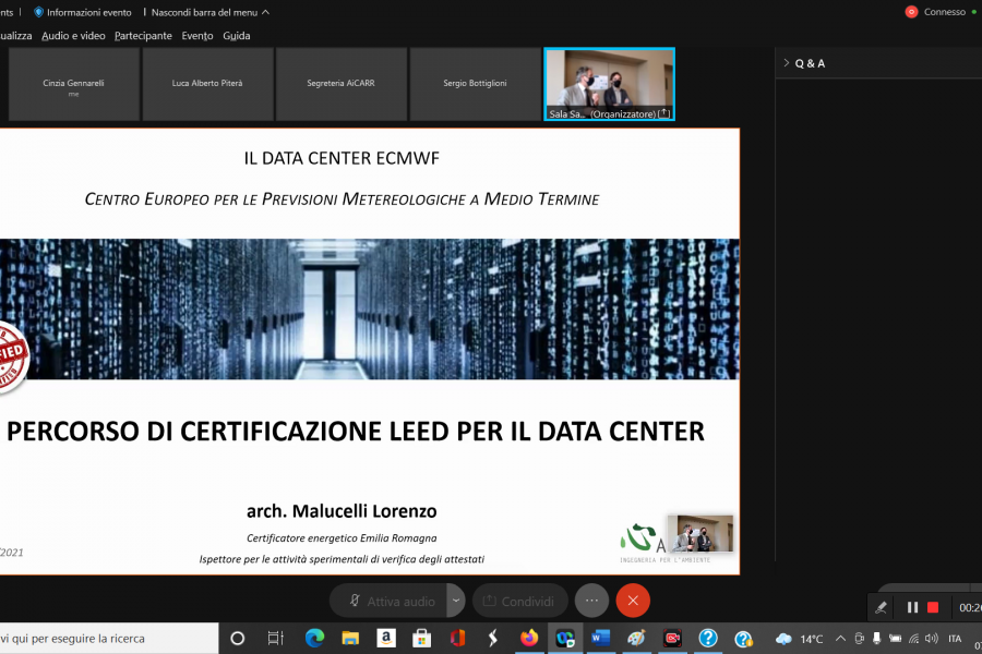 Appena concluso, con grande soddifazione, l’incontro tecnico AICARR sul nuovo Data Center ECMWF